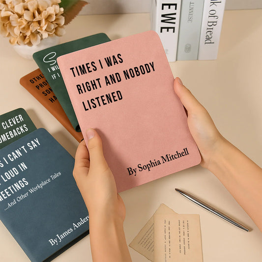 Personalized Sarcastic Leather Journal