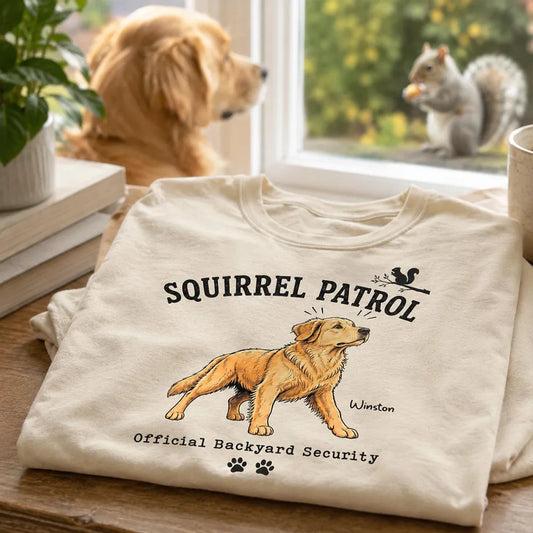 Personalized Squirrel Patrol Dog Classic T-Shirt