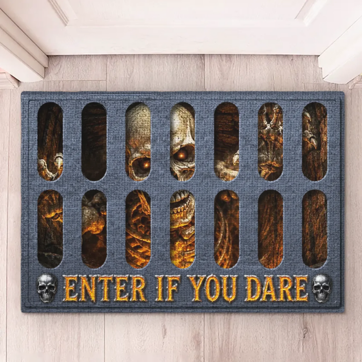Custom Scary Clown Halloween Doormat