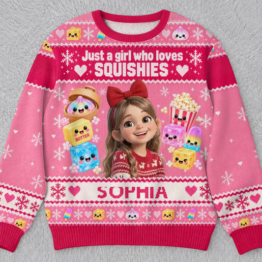 Personalized Kids Photo Sugar Sparkles Sweatshirt