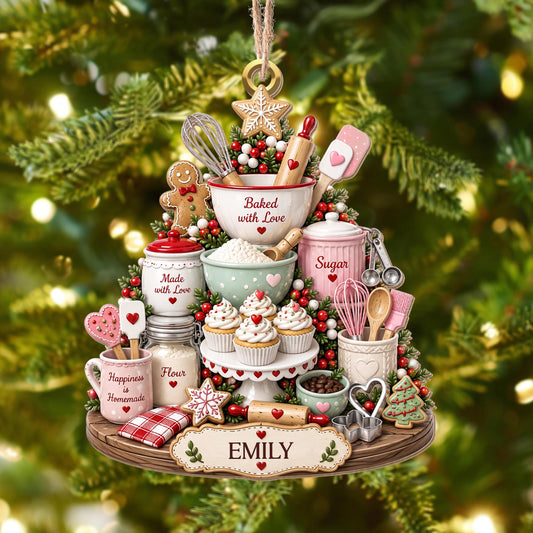 Custom Baking Tools Wooden Ornament