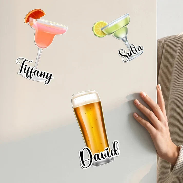 Personalized Cocktail And Beer Cruise Door Acrylic Magnet