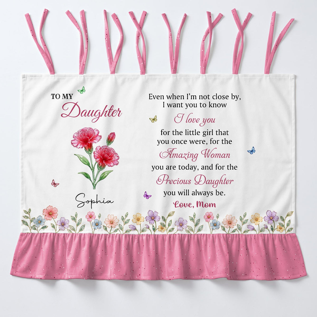 Personalized Daughter Birth Month Flower Oven Skirt