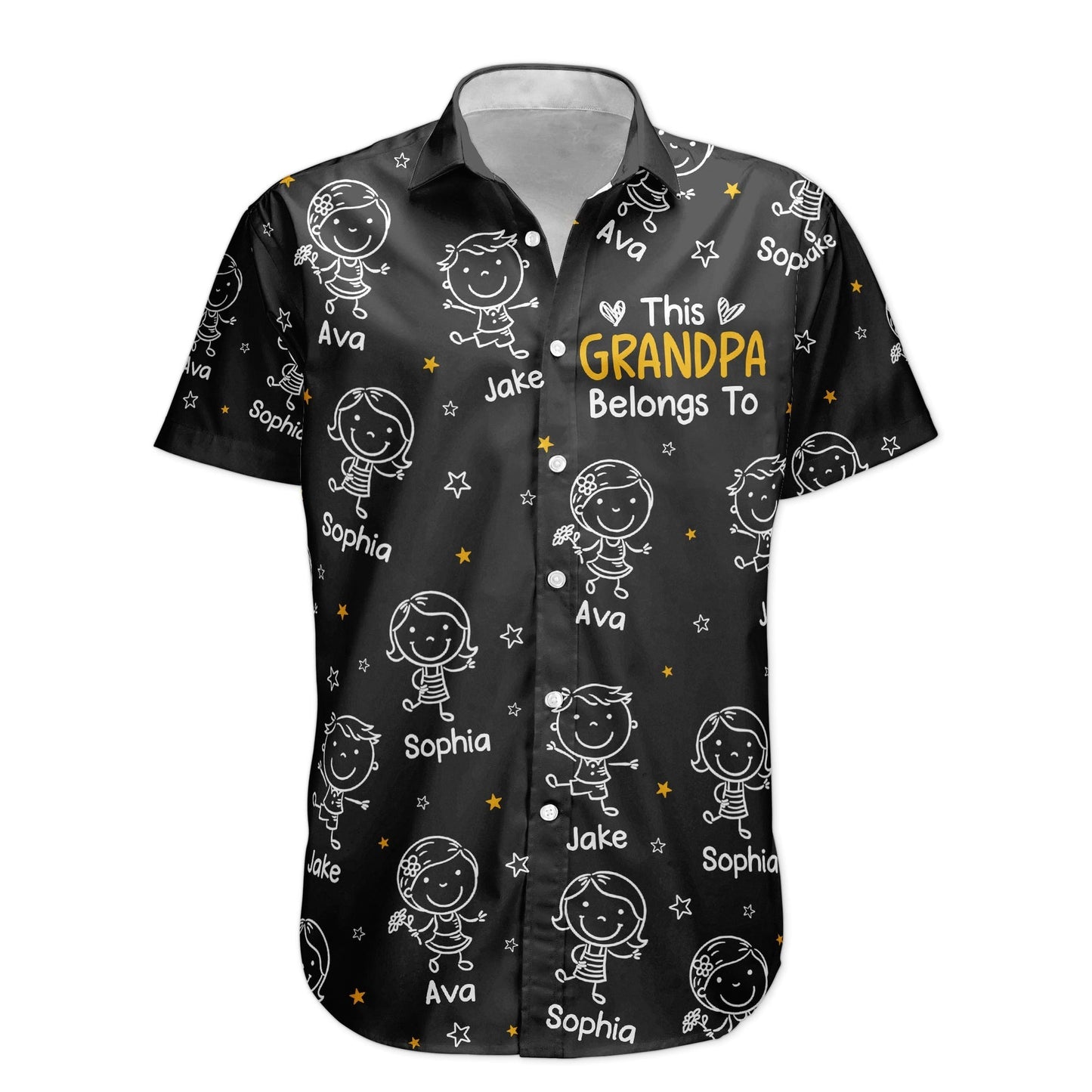 Personalized This Grandpa Belongs To Hawaiian Shirt