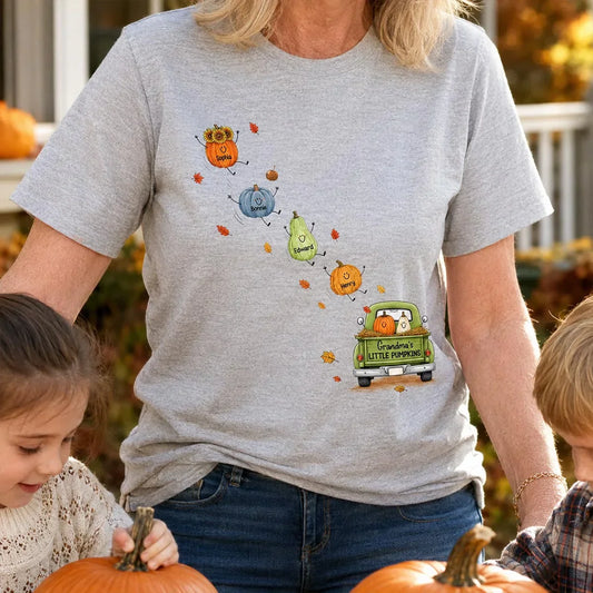 Personalized Grandma's Little Pumpkins T-Shirt