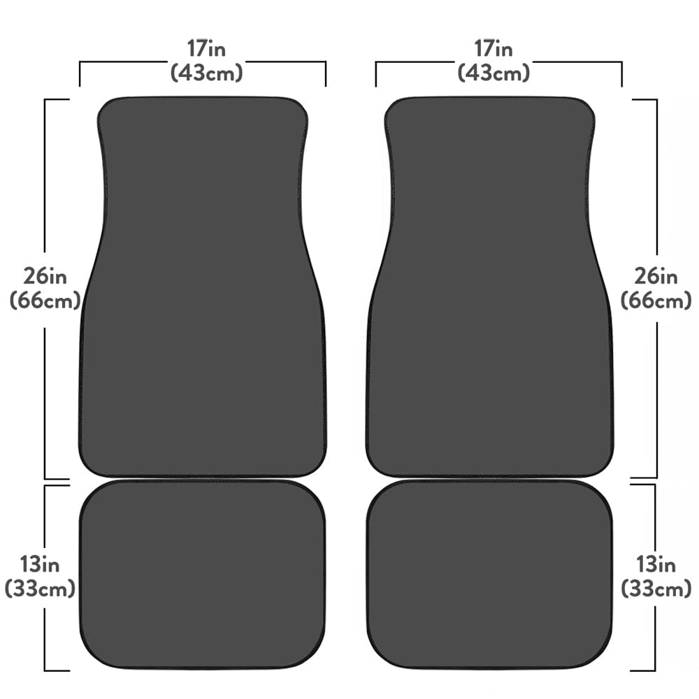 Personalized Car Floor Mats with Retro Classic Car Art, Meaningful Creative Gift for Dad