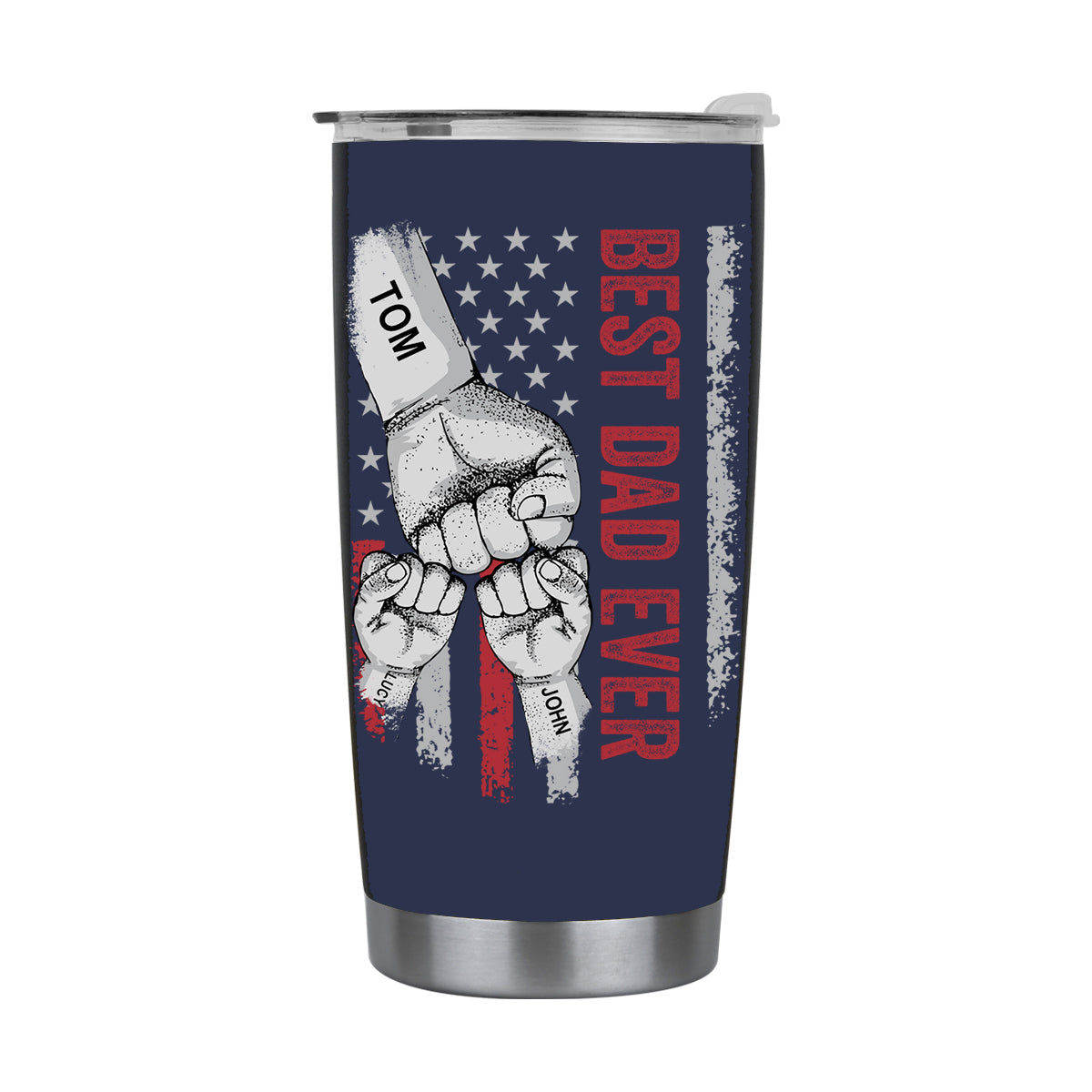 🥃BEST DAD EVER Custom Stainless Steel Tumbler