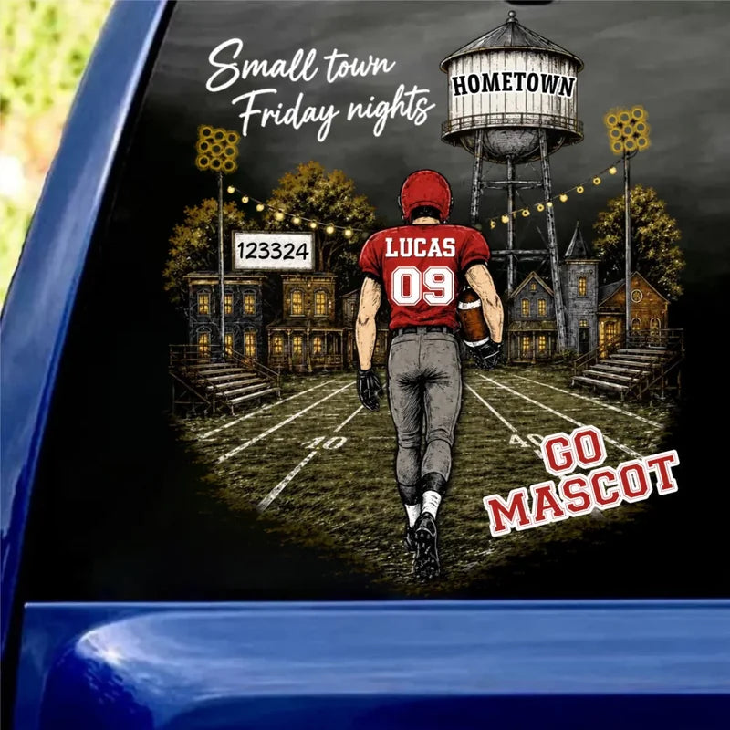 Custom Friday Night Football Car Decal
