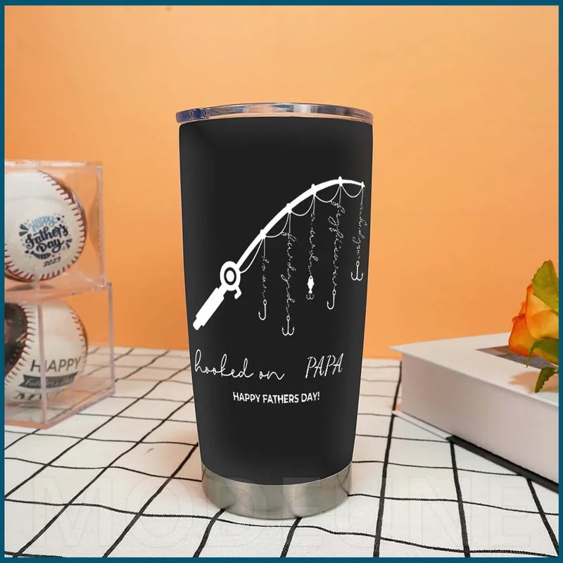 🥃Hooked on Daddy Custom Stainless Steel Tumbler
