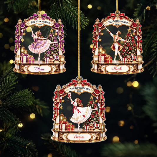 The Nutcracker 2026 Personalized Acrylic Ornament - Custom Christmas Gift for Daughter