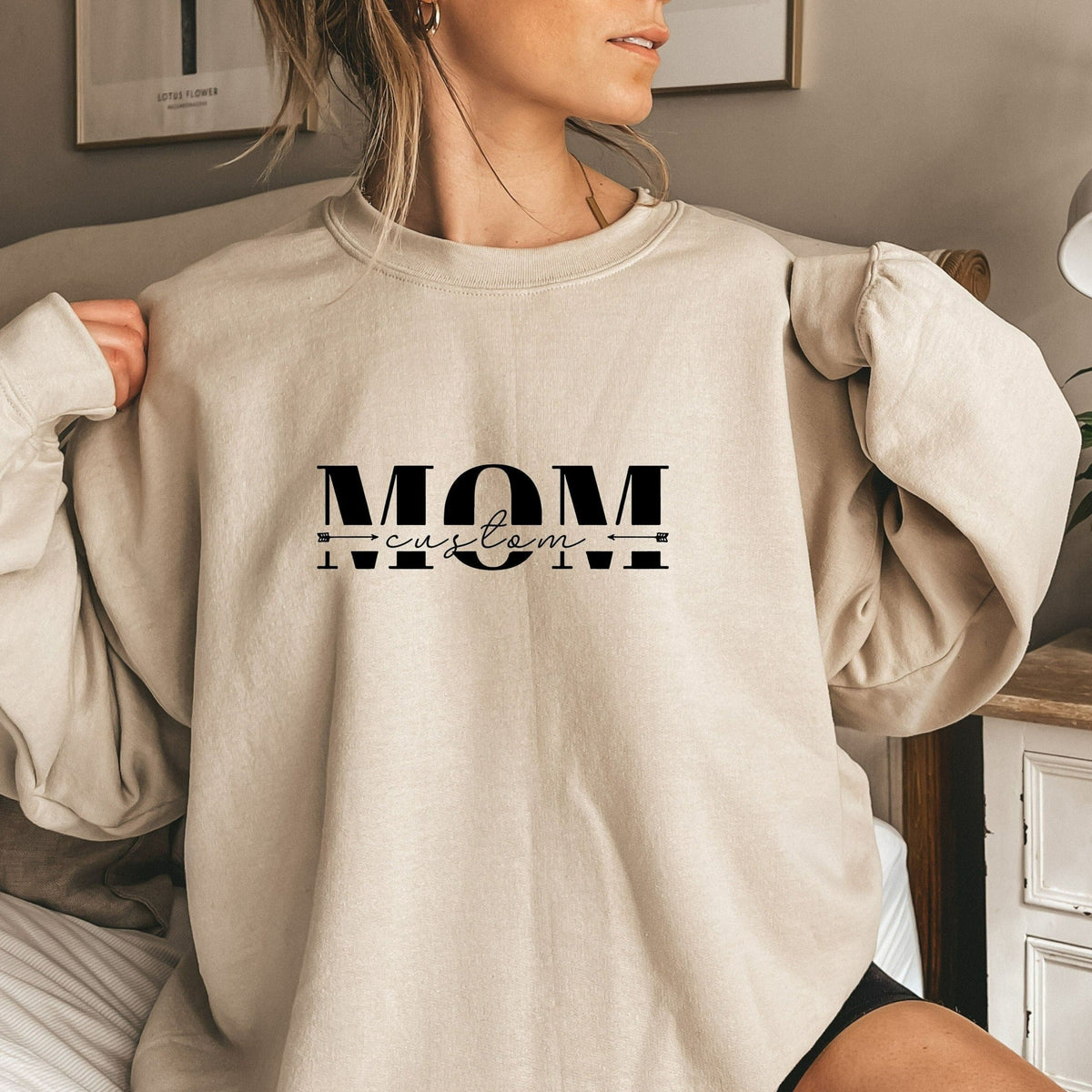 Custom Mama Sweatshirt with Children Name