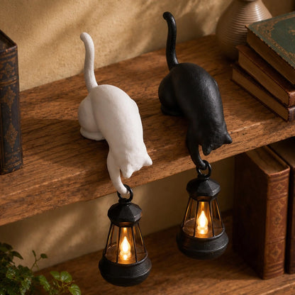 Personalized Purrfect Reading Companion Cat Lantern