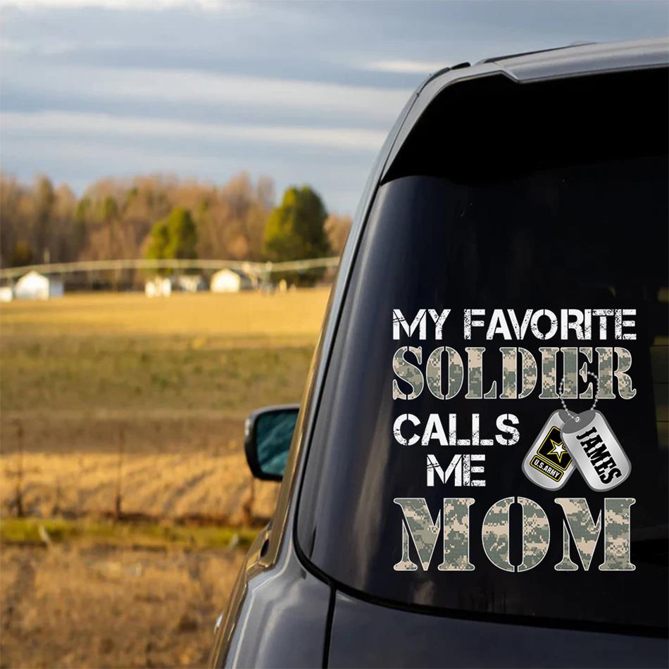 Custom Military Family Car Decal