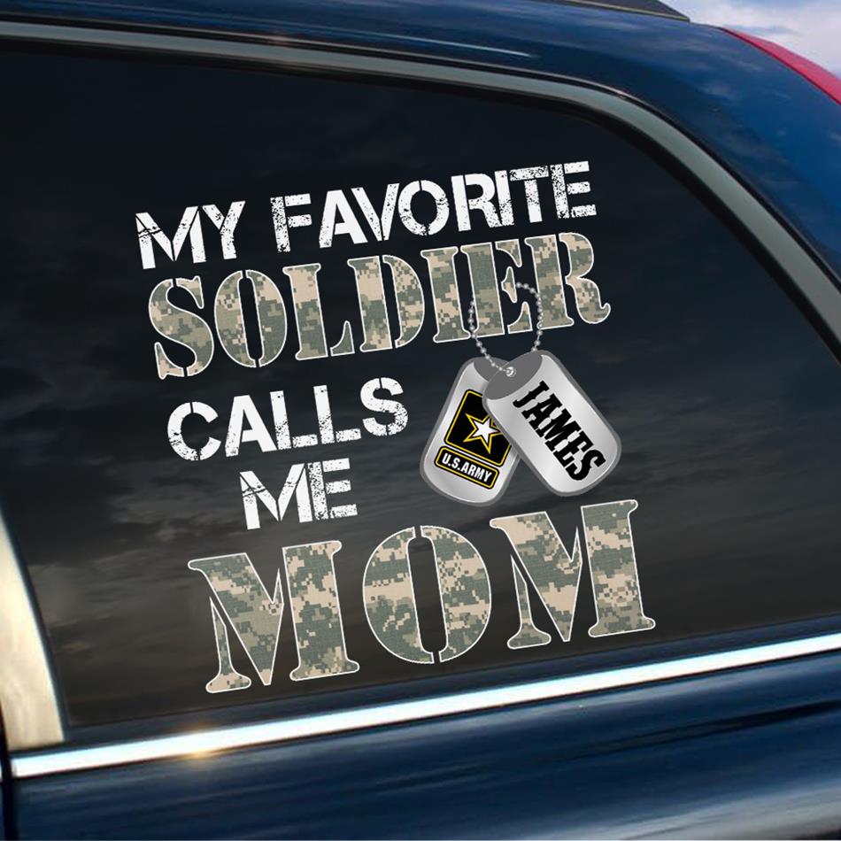 Custom Military Family Car Decal