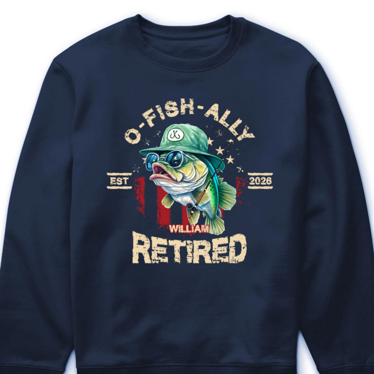 Personalized O-Fish-Ally Retired Custom Fishing Shirt