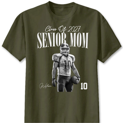 Personalized Class of 2027 Senior Mom Sports Gameday Shirt