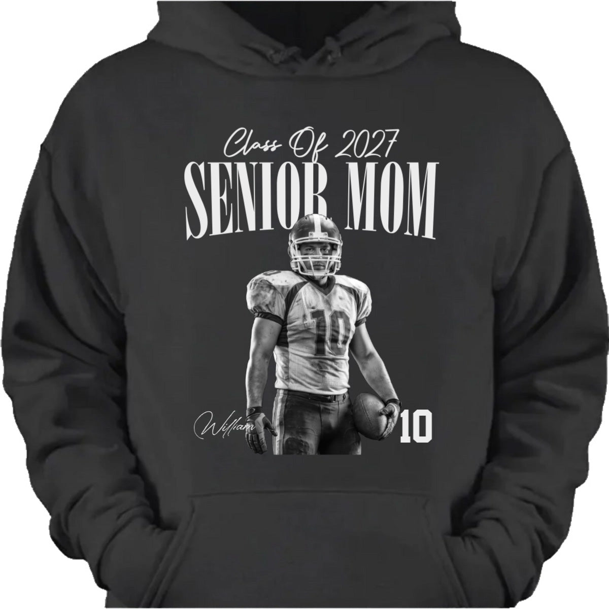 Personalized Class of 2027 Senior Mom Sports Gameday Shirt
