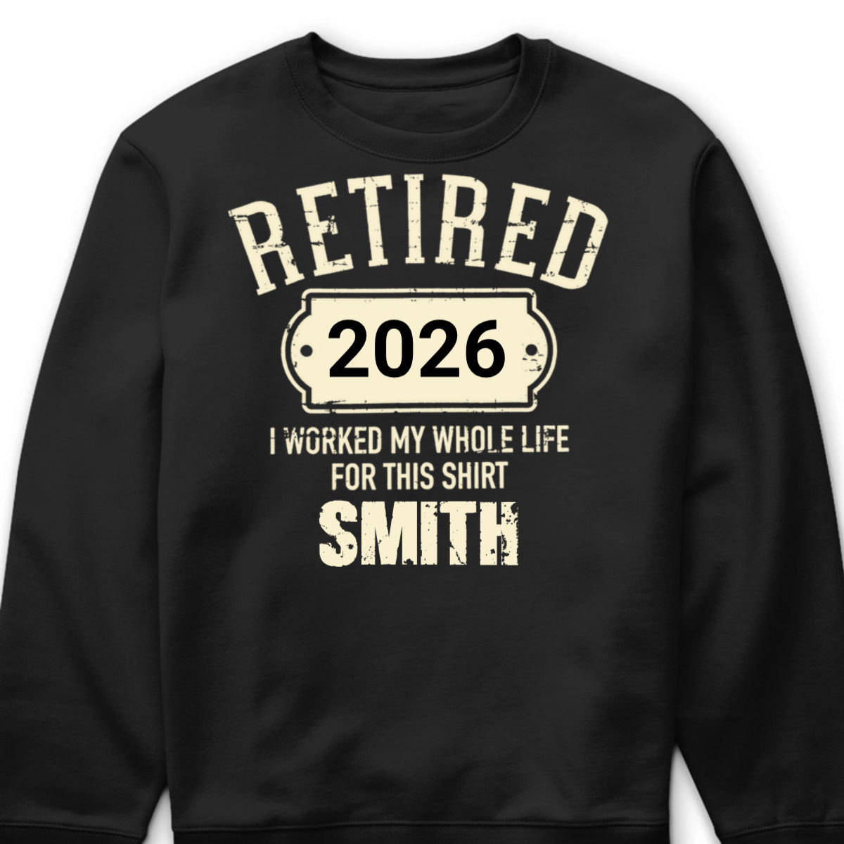 Personalized Retired I Worked My Whole Life Dad T-Shirt