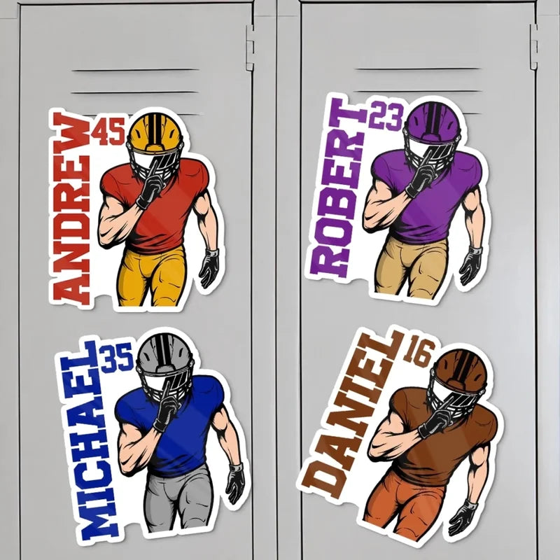 Custom America Football Magnetic Sheet - Personalized Birthday Gifts For America Football Lovers, Sp