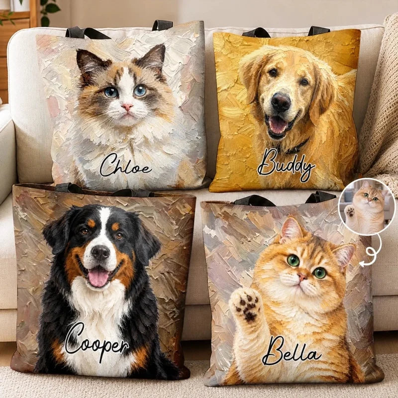Custom Photo Made For Cuddles Tote Bag