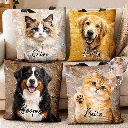 Custom Photo Made For Cuddles Tote Bag