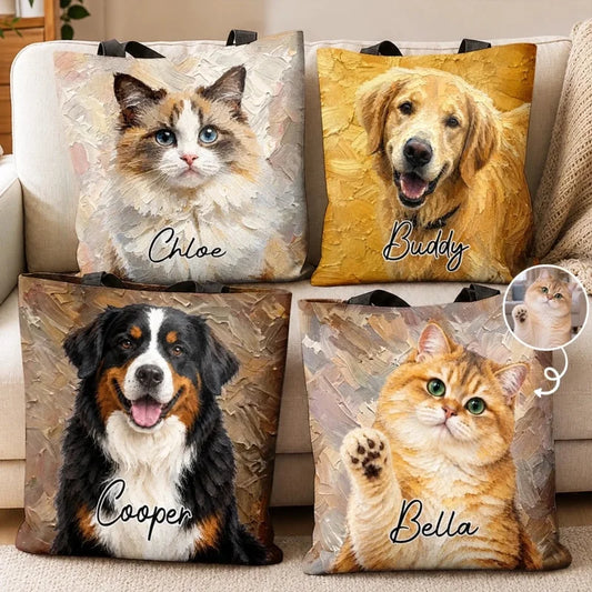 Custom Photo Made For Cuddles Tote Bag