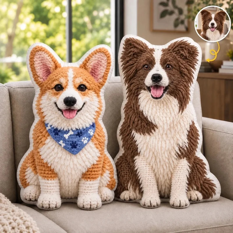 Custom Photo Shaped Pillow - Personalized Pet Memorial Sympathy Gifts For Dogs, Cats - Sweetest Furr