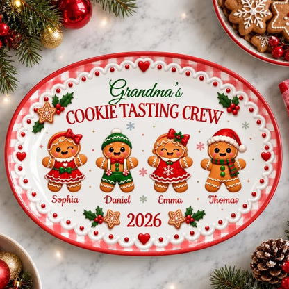 Personalized Warm Cookies Gingerbread Platter