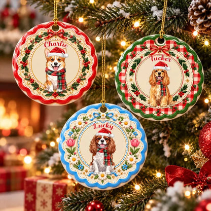 Personalized Furry Friends 3D Ceramic Ornament
