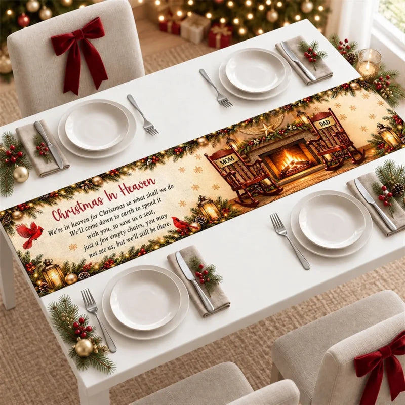 Forever In Our Hearts - Personalize Table Runner