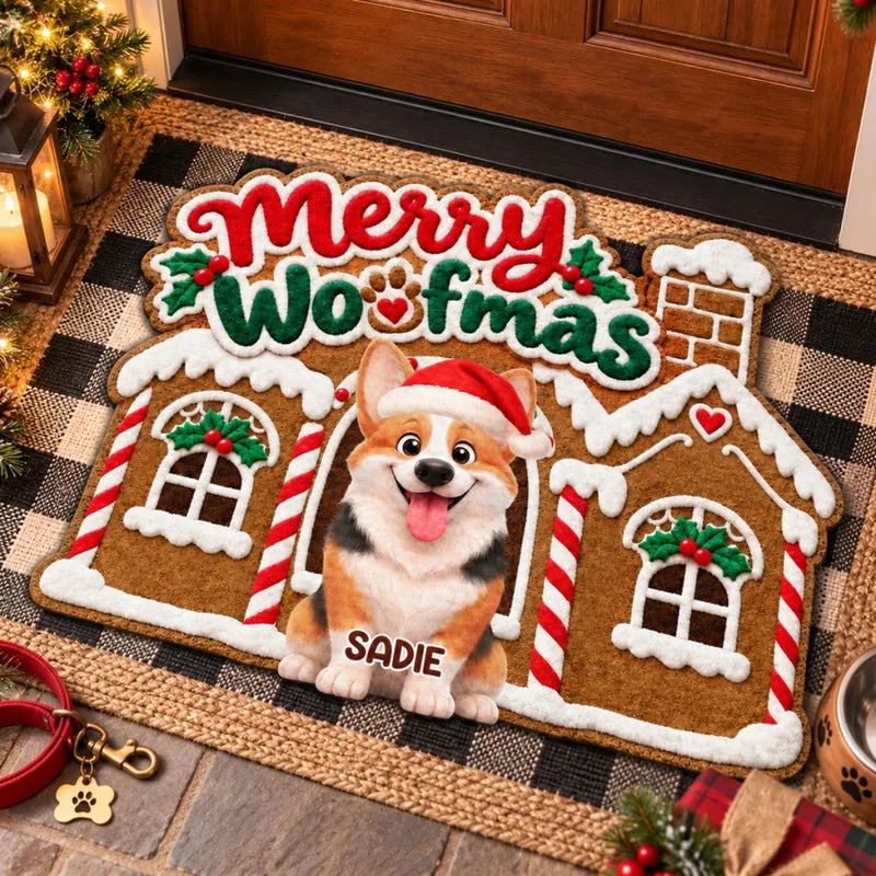 Merry Paws Welcome - Personalized Doormat
