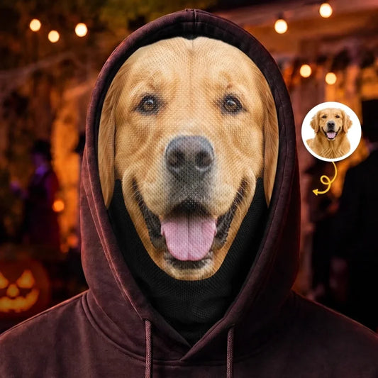 Custom Photo Balaclava Mask - Personalized Halloween Birthday Gifts For Dog Cat Lovers, Dog Dad And 