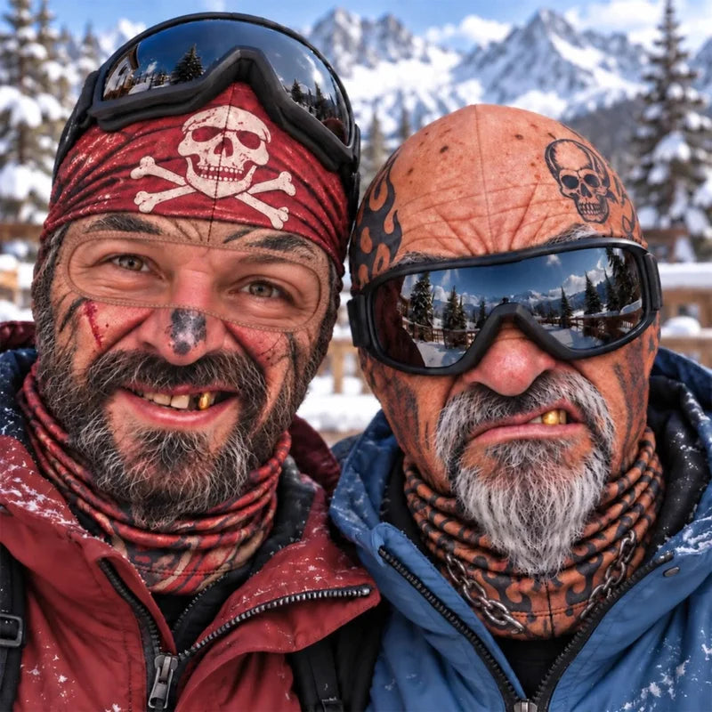 Personalized Funny Pirate, Tattoo Biker Ski Mask, Novelty Hilarious Gag Gift LM32 670423