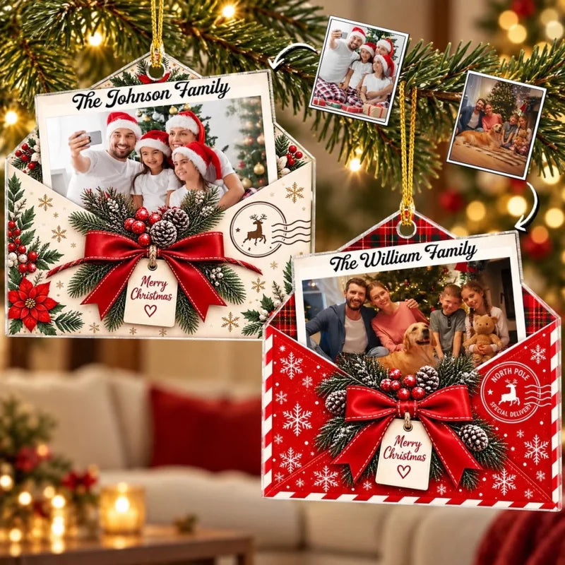 Cozy Home Christmas - Personalized Acrylic Ornament