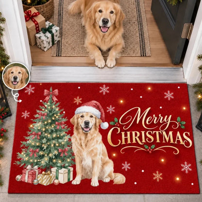 Custom Photo Home Decor Decorative Mat - Personalized  Christmas Birthday Gifts For Dog Cat Lovers, 