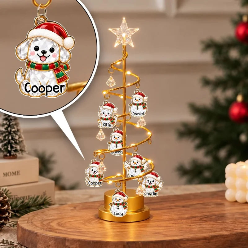 Family Snowman - Personalized LED Tree Lights