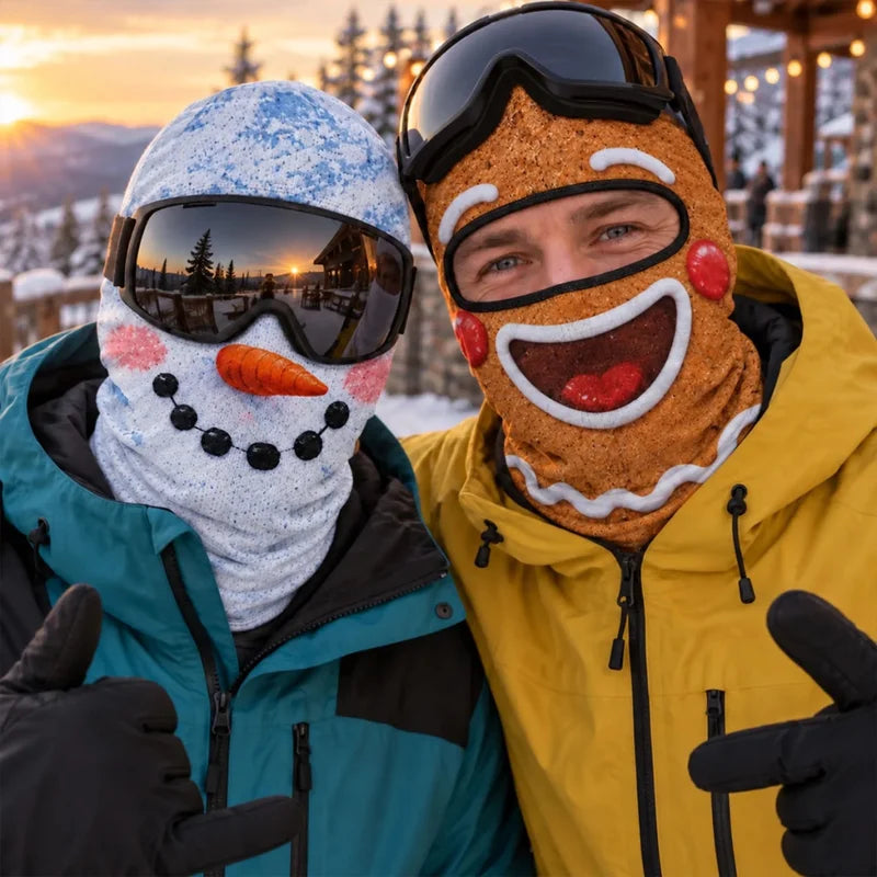 Custom Funny 3D Face Balaclava, Gag Gift For Ski Lovers & Friends • Winter All The Way - Personalize