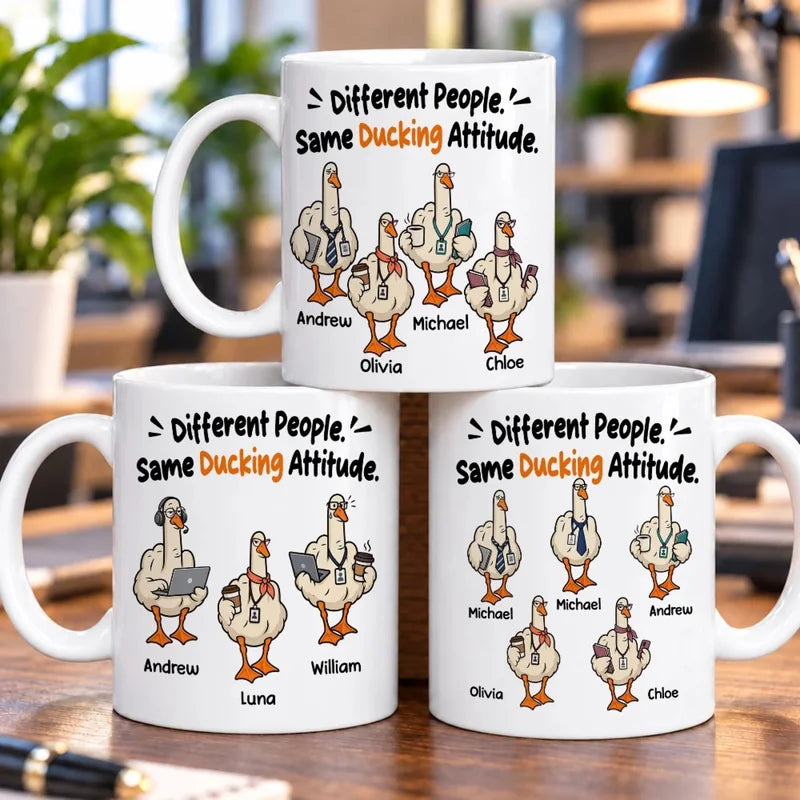 Ducking Attitude - Personalized Coffee Mug