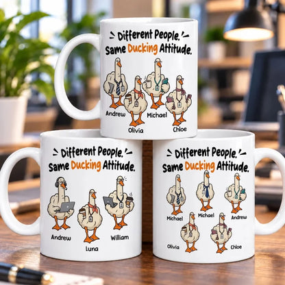 Ducking Attitude - Personalized Coffee Mug