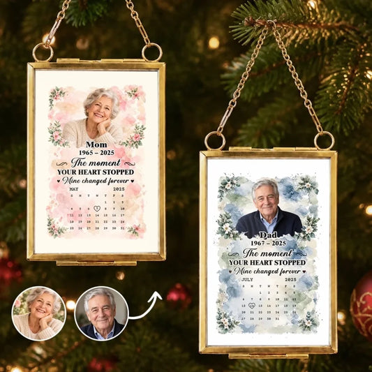 Forever In Bloom - Personalized Metal Frame Ornament