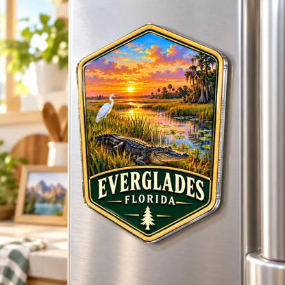 Custom National Parks - Personalized Acrylic Fridge Magnet - National Parks Adventure Lovers, Nation