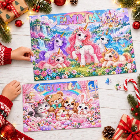 Personalized Little Dreams Big Adventures Jigsaw Puzzle for Kids