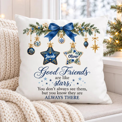 Personalized Good Friends Are Like Stars Friendship Pillow