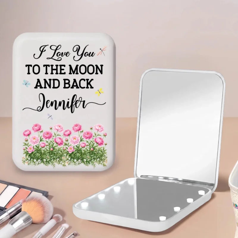 Personalized Very Loved Granddaughter Pocket LED Mirror
