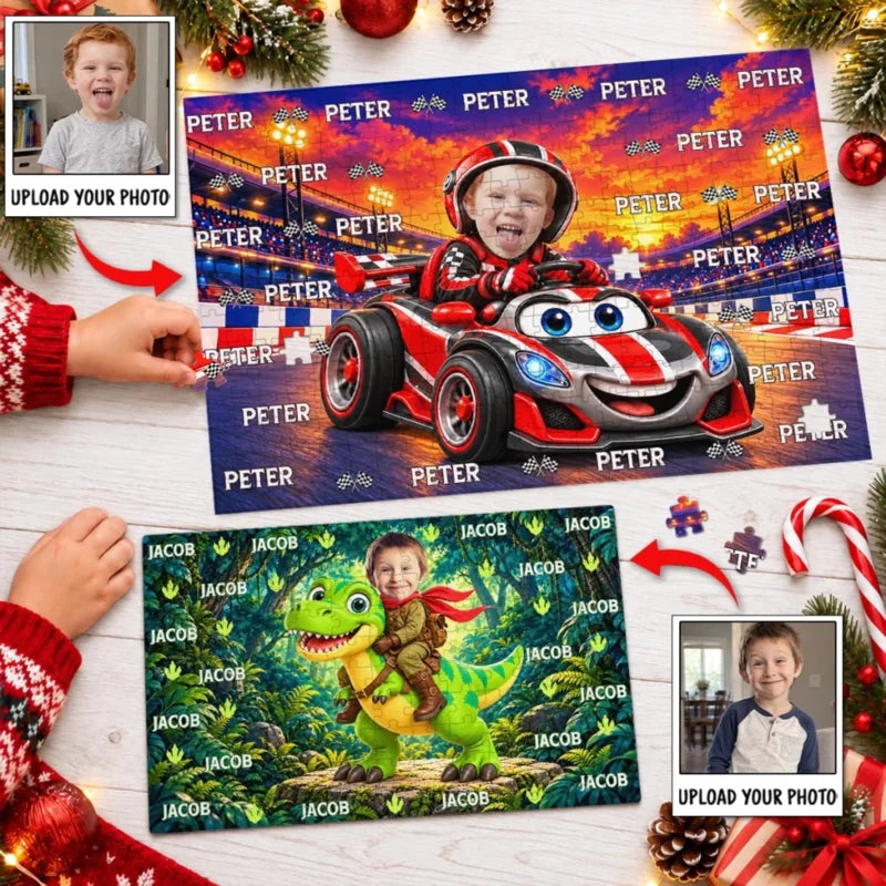 Personalized Kids In Every Universe Photo Jigsaw Puzzle