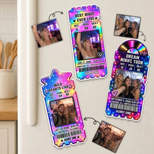 Memory Ticket - Personalized Acrylic Magnet