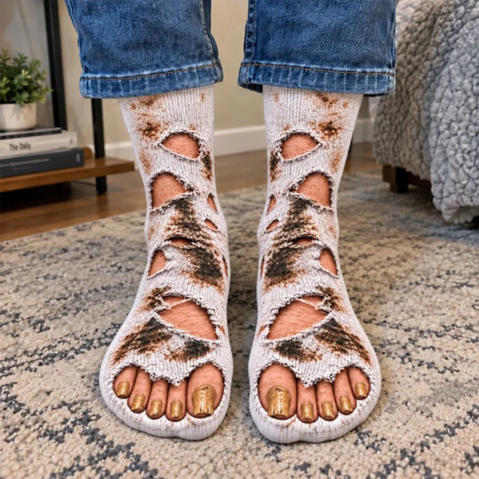 Ugly Feet Prank - Personalized Crew Socks