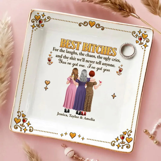 For The Laughs And The Chaos - Personalized Jewelry Dish