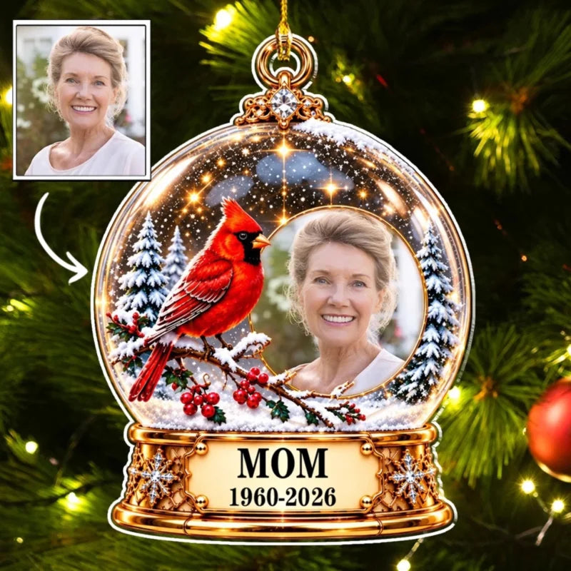 Memorial Snow Globe - Personalized Acrylic Ornament