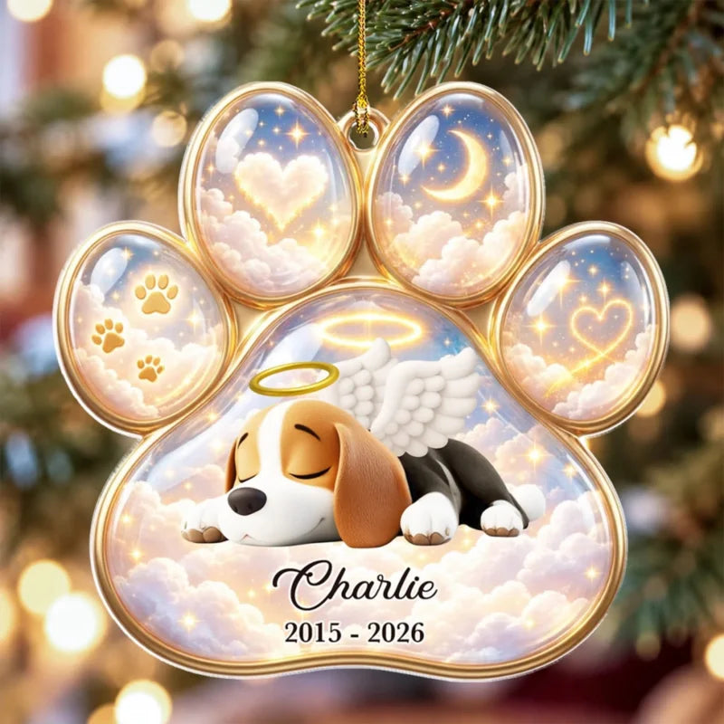 My Little Angel In Heaven - Personalized 3D Effect Acrylic Ornament